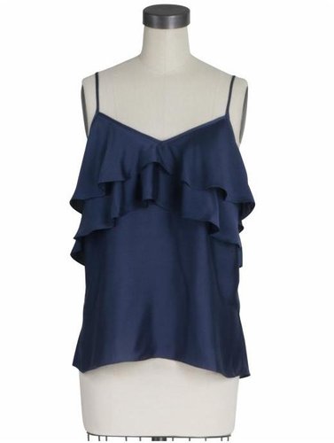 Tibi Ruffle Tank