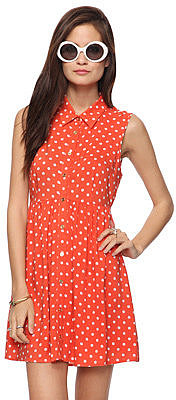 Forever 21 Polka Dot Shirtdress