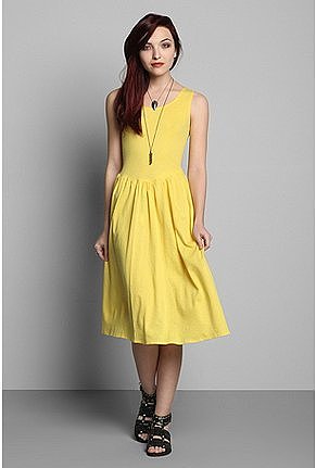 Vintage '80s Cotton Princess Midi Dress