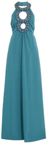 Azzaro Keyhole Neck Gown