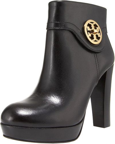 Tory Burch Selma Platform Logo Bootie