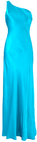 Ghost Mischa One Shoulder Dress, Lake Turquoise
