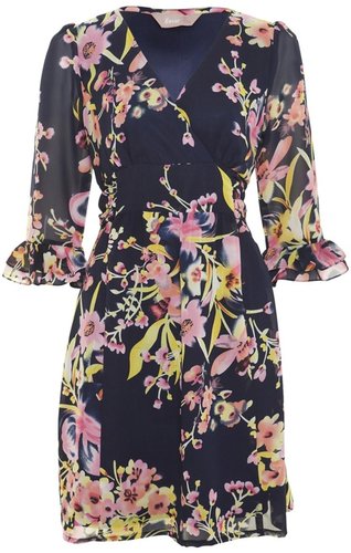 Print Portia Ruffle Dress