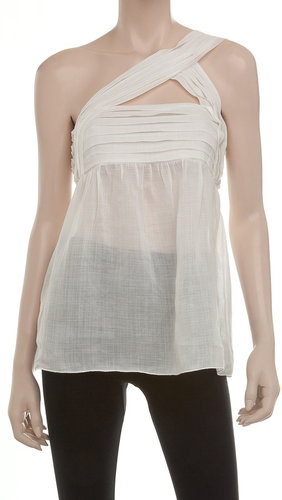 Asymmetrical Piqué Halter