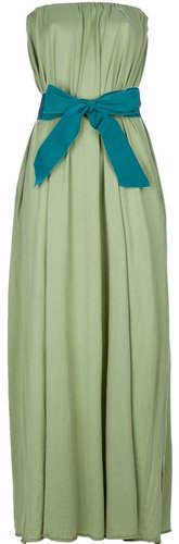 Semi Couture Pleated bow maxi