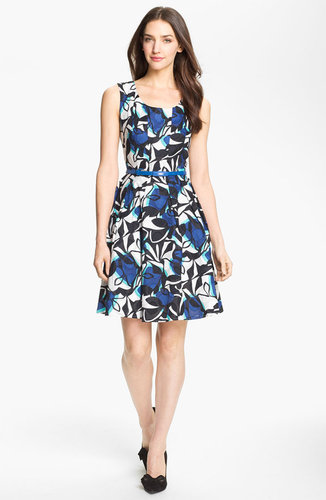 Donna Ricco Print Fit & Flare Dress