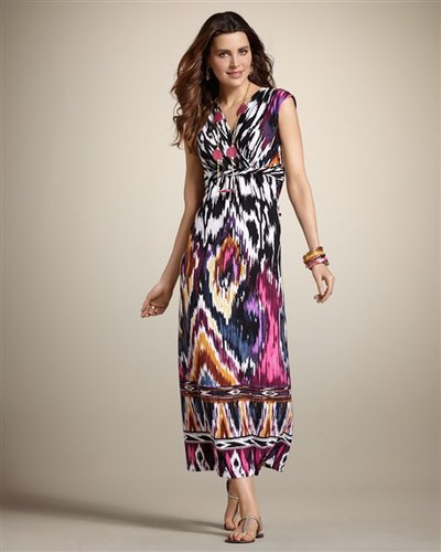Geo Blur Madeline Maxi Dress