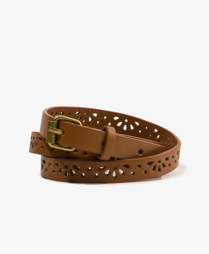 FOREVER 21 Perforated Skinny Hip Belt