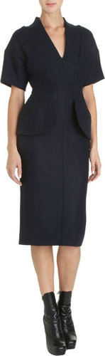 Marc Jacobs Short Sleeve Peplum Dress