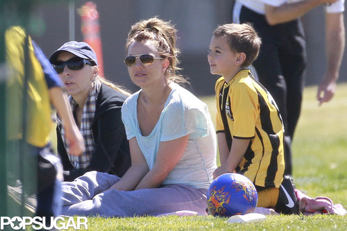 Britney Spears Goes Into Soccer-Mom Mode With Her Little Ones Britney Spears Goes Into Soccer-Mom Mode With Her Little Ones