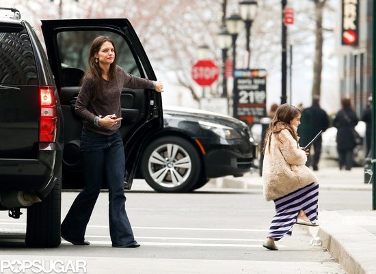Katie Holmes ran errands with Suri Cruise.
Katie Holmes ran errands with Suri Cruise.