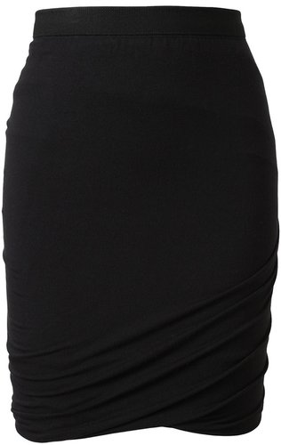 T By Alexander Wang Draped Stretch Jersey Miniskirt