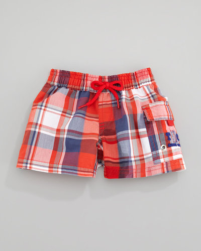 Tartine et Chocolat Tisurf Plaid Swim Shorts