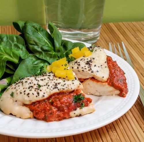 Roasted Red Pepper-Stuffed Chicken