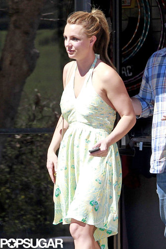 Britney Sports a Sundress For an Outing With Her Rumored New Beau and Boys Britney Sports a Sundress For an Outing With Her Rumored New Beau and Boys