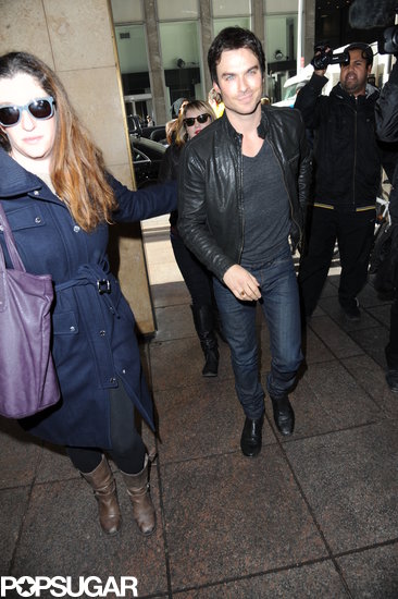 Ian Somerhalder dropped by Live! With Kelly and Michael in NYC.
Ian Somerhalder dropped by Live! With Kelly and Michael in NYC.