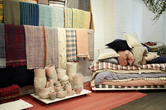 Steven Alan worked with a variety of global vendors to provide a well-curated selection of textiles.
Steven Alan worked with a variety of global vendors to provide a well-curated selection of textiles.