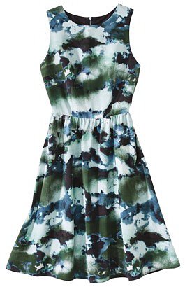 Mossimo® Women's Sleeveless Dress -Green/Blue Print