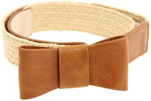 Big Buddha - Stretch Bow Belt (Cognac) - Apparel