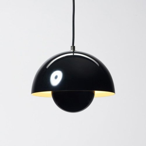 Dark Wallpaper and Poppy Pendants