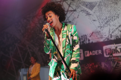 Solange Knowles took the stage at an event presented by Converse.
Solange Knowles took the stage at an event presented by Converse.