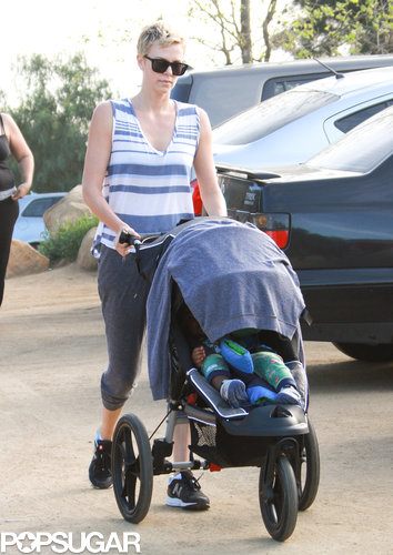 Charlize Theron Takes a Hollywood Hike With Jackson Charlize Theron Takes a Hollywood Hike With Jackson