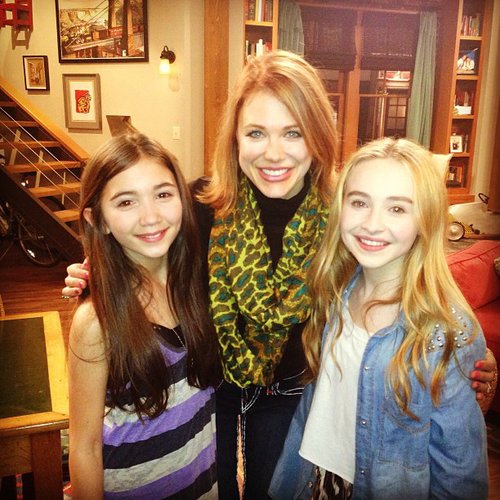 Maitland Ward snapped a shot with Rowan Blanchard, who is playing Cory and Topanga's daughter, Riley, and her onscreen friend Maya (Sabrina Carpenter).
Source: Instagram user amaitlandbaxter
Maitland Ward snapped a shot with Rowan Blanchard, who is playing Cory and Topanga's daughter, Riley, and her onscreen friend Maya (Sabrina Carpenter).
Source: Instagram user amaitlandbaxter