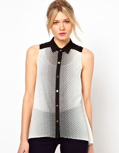 Oasis Blouse In Spot Print