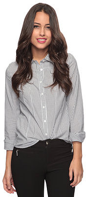 Forever 21 Striped Button Down Shirt