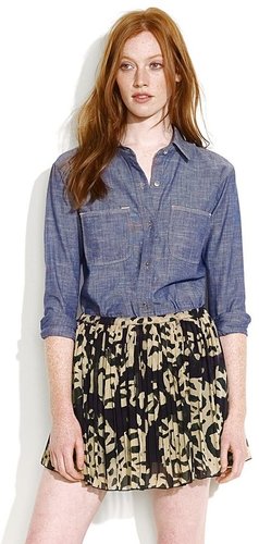Perfect chambray shirt in prairie bloom wash