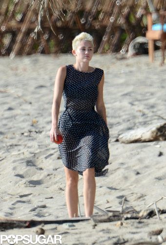 Miley Cyrus was retro in a polka-dot dress in Costa Rica in January.
Miley Cyrus was retro in a polka-dot dress in Costa Rica in January.