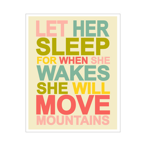 This colorful inspiring art poster ($8) would go perfectly in a nursery.
This colorful inspiring art poster ($8) would go perfectly in a nursery.