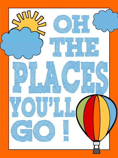 Leave it to Dr. Seuss — and this cheery poster ($12) — to promote discovery and exploration.
Leave it to Dr. Seuss — and this cheery poster ($12) — to promote discovery and exploration.