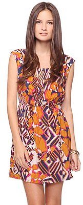 Love 21 Vibrant Ikat Print Dress