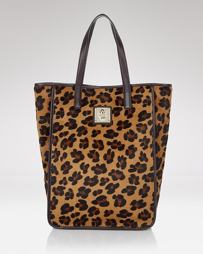 DKNY Leopard Print Top-Handle Tote