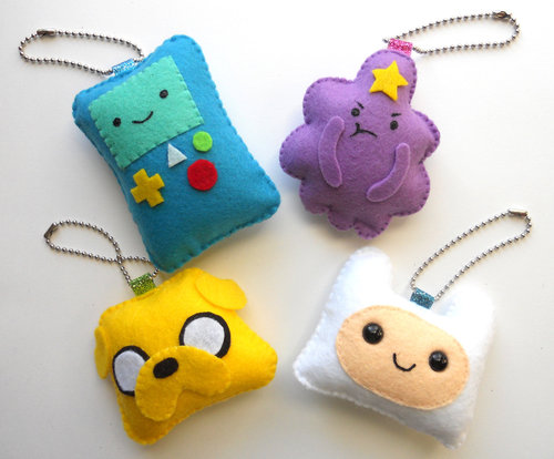 DIY Adventure Time Keychain Set DIY Adventure Time Keychain Set
