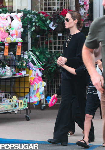 The Jolie-Pitts Mix Shopping and Sand on a Family Weekend The Jolie-Pitts Mix Shopping and Sand on a Family Weekend