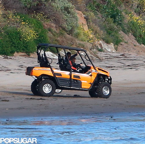 The Jolie-Pitts Mix Shopping and Sand on a Family Weekend The Jolie-Pitts Mix Shopping and Sand on a Family Weekend