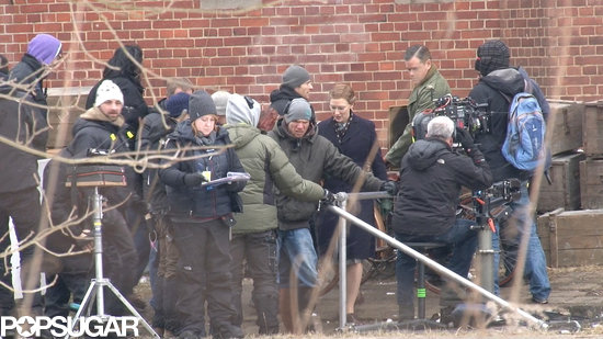 Matt Damon and Cate Blanchett mingled with the crew after filming a scene.
Matt Damon and Cate Blanchett mingled with the crew after filming a scene.