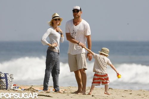 Naomi and Shirtless Liev Beach It With Their Boys in Malibu Naomi and Shirtless Liev Beach It With Their Boys in Malibu