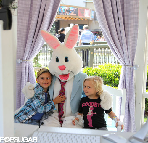 Kingston and Zuma Rossdale met the Easter Bunny at The Grove.
Kingston and Zuma Rossdale met the Easter Bunny at The Grove.