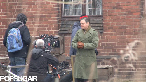 Matt Damon prepared to film a scene.
Matt Damon prepared to film a scene.