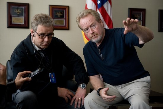 Ridley Scott and Russell Crowe Ridley Scott and Russell Crowe