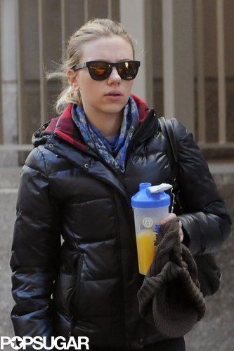 Scarlett Johansson Takes a Snowy City Stroll With Romain Scarlett Johansson Takes a Snowy City Stroll With Romain