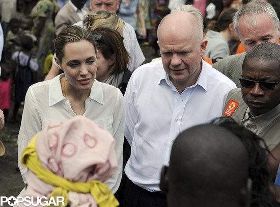 Angelina Jolie and William Hague met with survivors.
Angelina Jolie and William Hague met with survivors.