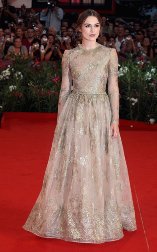 Keira had a modern-day fairy-tale moment in Valentino Couture at the Venice Film Festival in 2011.
Keira had a modern-day fairy-tale moment in Valentino Couture at the Venice Film Festival in 2011.