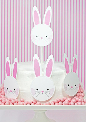 Bunny Cake and Cupcake Toppers Bunny Cake and Cupcake Toppers