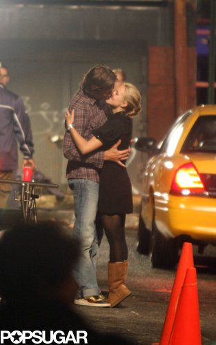 Kristen Bell and Dax Shepard kissed for the cameras while filming When in Rome in NYC in June 2008.
Kristen Bell and Dax Shepard kissed for the cameras while filming When in Rome in NYC in June 2008.