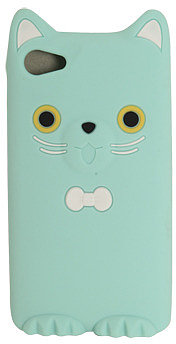 WetSeal Rubber Tie Kitty Phone Case Mint