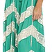 Chevron Lace Maxi Dress